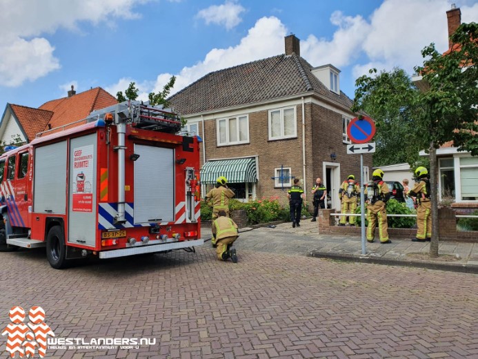 Kleine binnenbrand aan de Verburchlaan..