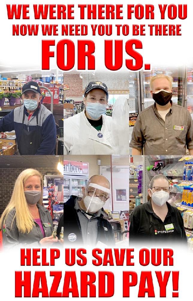 We thank you for shopping with us and for your support in keeping us safe. #ThankEssentialWorkers  #SaveOurHazardPay  #SupportEssentialWorkers