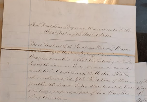 In honor of Juneteenth, a brief story about the America that almost was.I was at the Federal Archives once, searching for a very different document, when I came across a stack of papers titled "Joint Resolutions Proposing Amendments to the Constitution of the United States."