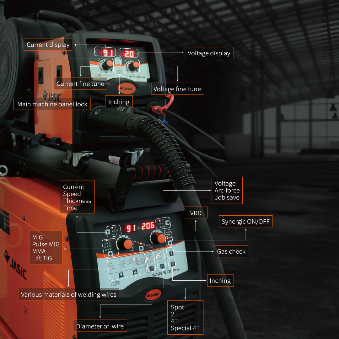 JasicTech's tweet image. #MIG350P &amp;amp; #MIG500P comes with comprehensive digital control panels that allow users to manage almost all aspects of their jobs. The duo also has interchangeable measurement system display (Metric-British), catering to some peculiar job scenarios. #JASIC