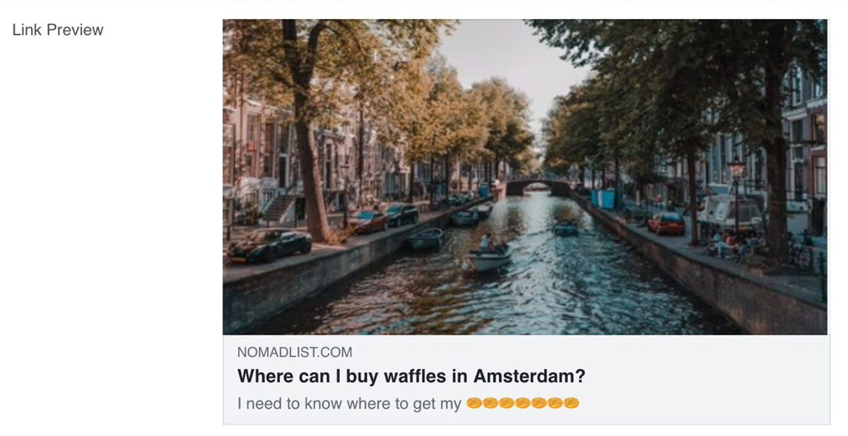 I also added social cards for the questions that had a city or country tag, with the image of that place from Nomad List