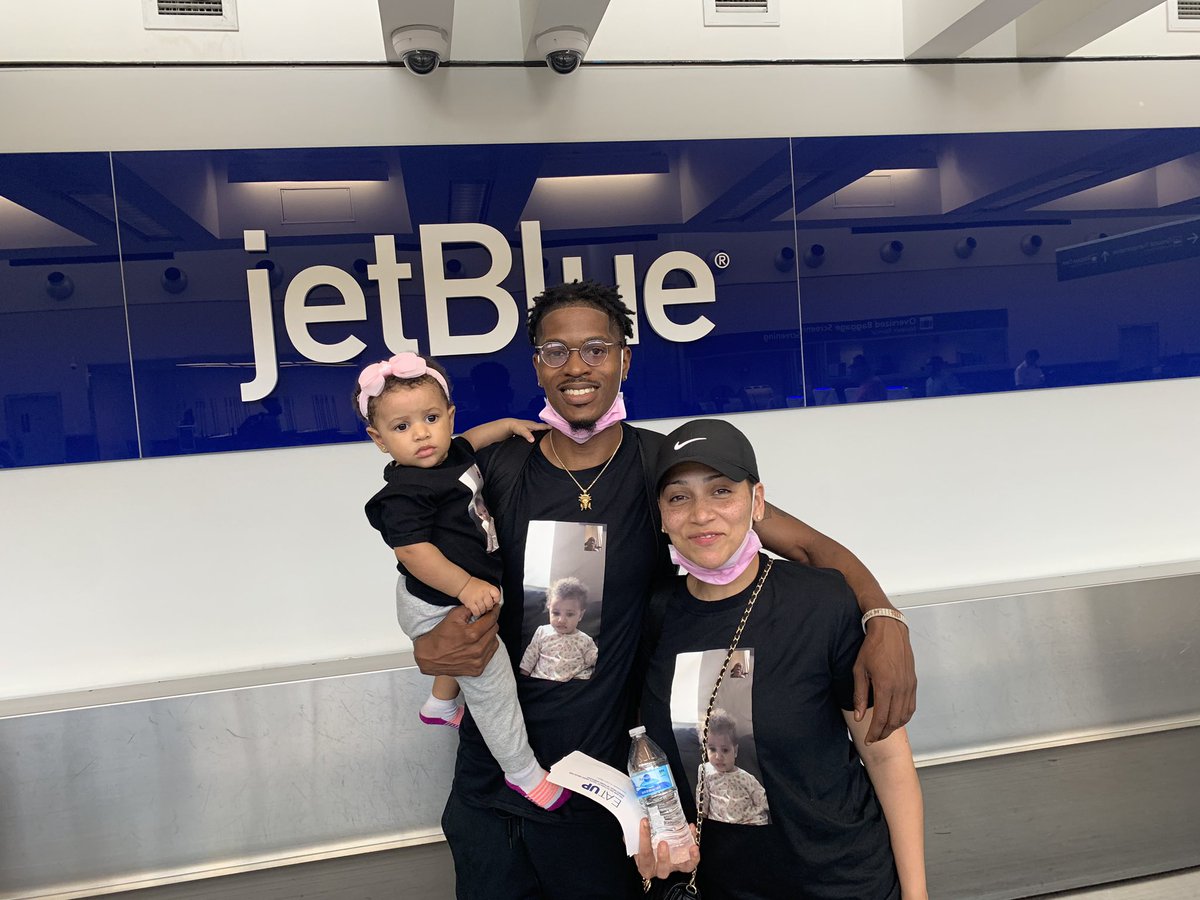Her name is Liberty and today is her first birthday! Little Miss Liberty was born on Juneteenth at 9:19! Mom and Dad gave <a href="/JetBlue/">JetBlue</a> the honor to CARE for her for her very first flight. HAPPY BIRTHDAY LIBERTY!! 🎉🎁🎊 <a href="/HelloJetBlue/">HelloJetBlue</a> <a href="/ATLairport/">Atlanta Airport</a>