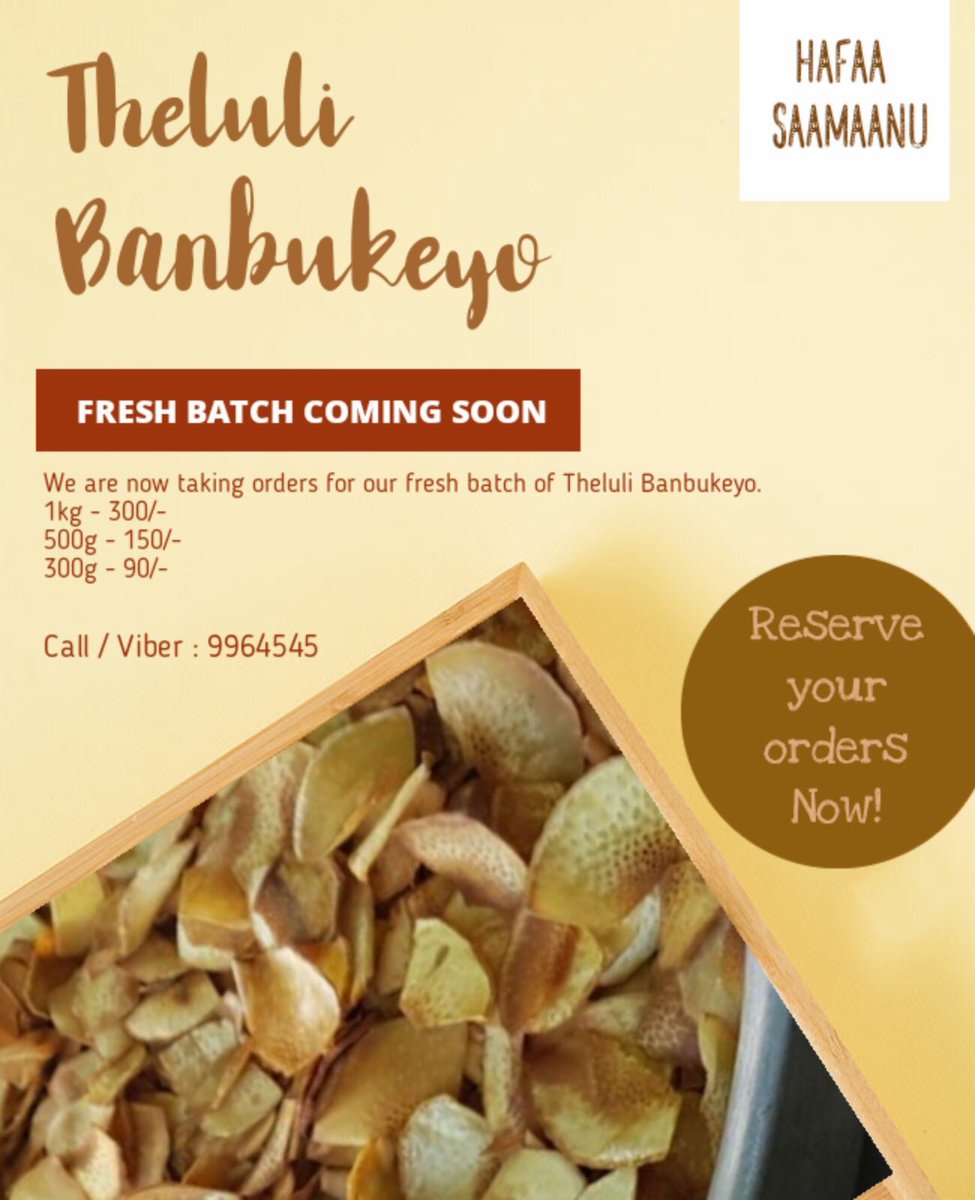 Here is another tweep selling kudhi gulha. Right now their orders are on hold until they finish the current orders, but stay tuned for the next batch to place your orders. Follow  @SimonIsmail_ for further details.  https://twitter.com/simonismail_/status/1273641188411629568?s=21  https://twitter.com/simonismail_/status/1273641188411629568