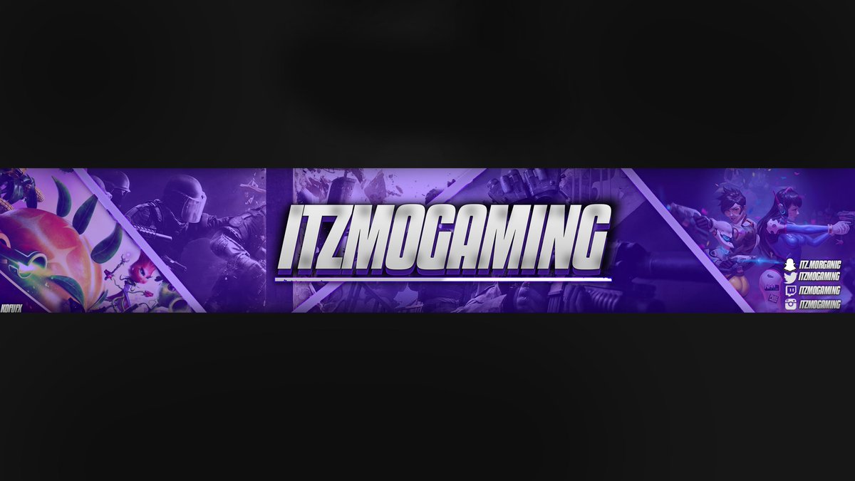 GraphicsCB's tweet image. Youtube Banner. Overwatch x COD x Rainbow Six Siege x PVZ