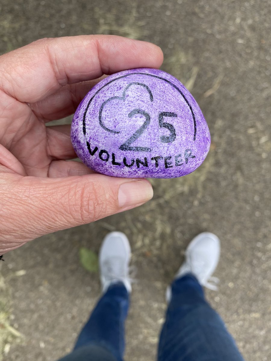 I’ve just hidden this one 💜 #parkrun #parkrunvolunteer #parkrunrocks #volunteeringrocks @paulsintonhewit @parkrunUK @fldparkrun @oh_runners