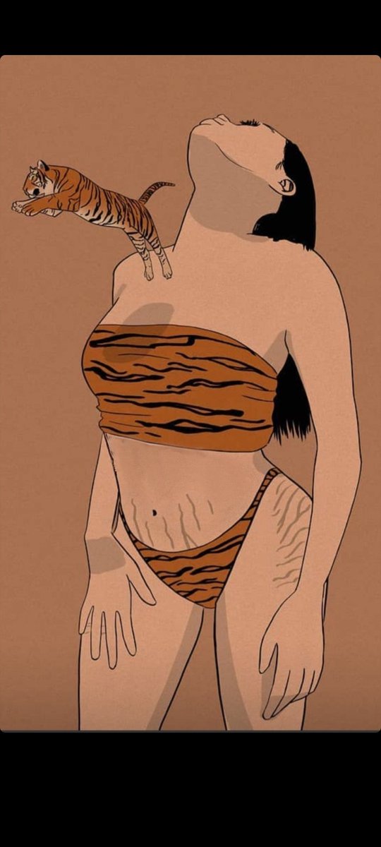 Embrace your tiger stripes 🤍🧡