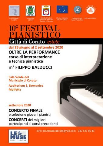 Nella fase 3 del COVID 19 il Festival pianistico riparte dal perfezionamento e dalla promozione dei giovani talenti!