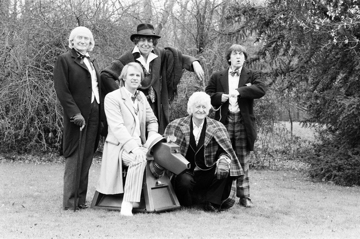 The full photocall from The Five Doctors. Enjoy!1