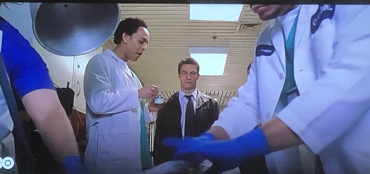  #S1E2 If you love  #TheWire, you should definitely check out the book Homicide: Life on The Streets (by Mr. Simon) and the show of the same name. In that show there was a crazed drug dealer played by  #ErikDellums. Here he is eating at the morgue playing a coroner.