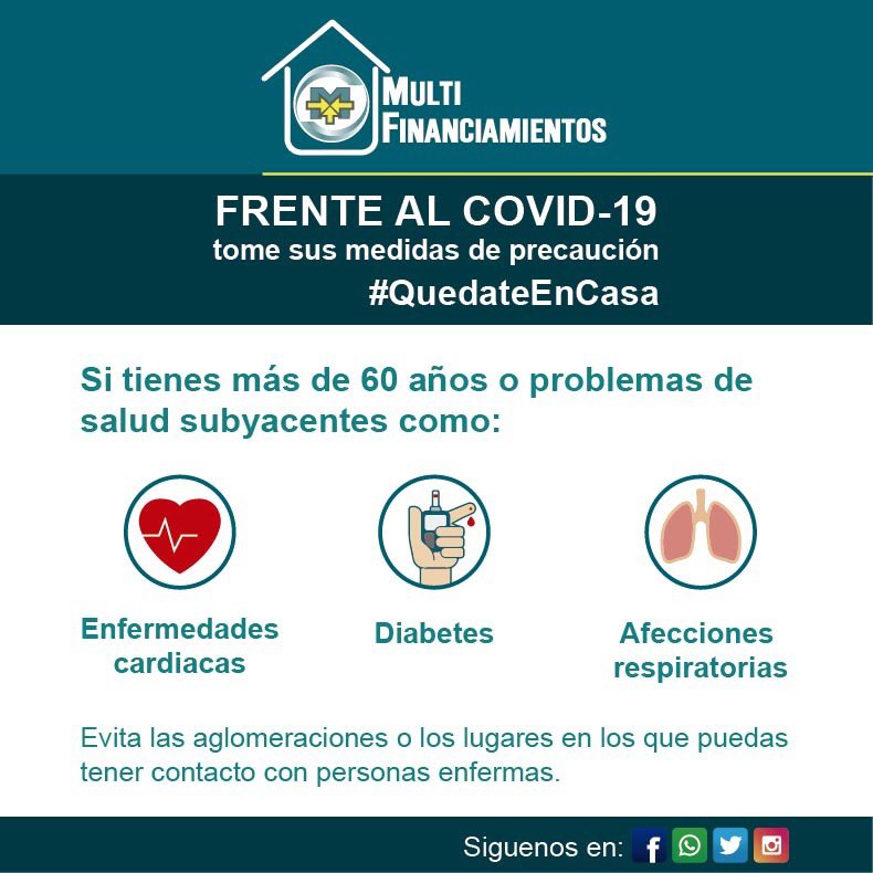 mfpty's tweet image. #MultiTips

Medidas de precaución frente al covid-19
#multifinanciamientos #quédateencasa #precaución