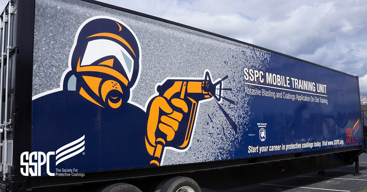 thesspc's tweet photo. The MTU is back on the road! There will be blasting demos in the MTU at the Coating Society of the Houston Area 2020 Trade Show and Demo Fair on June 26 at the Pasadena Convention Center and Campbell Hall in Pasadena, TX. Catch the MTU in action from 12-5 pm at the Demo Fair. https://t.co/CGldfCqbDN