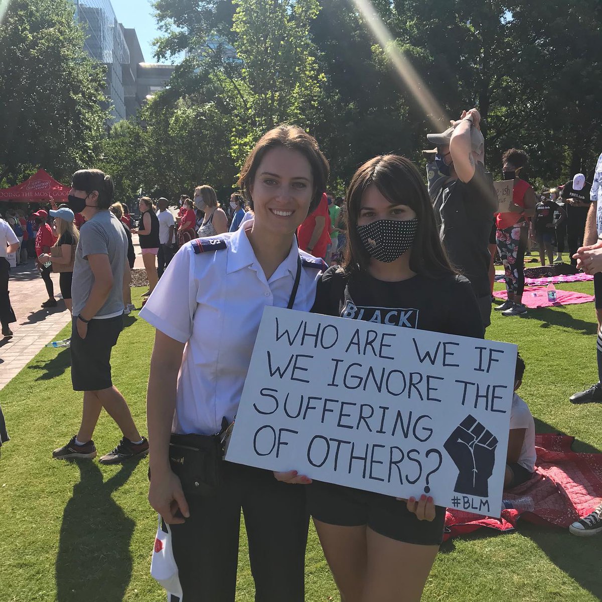 SalvationArmyA's tweet photo. Today, The Salvation Army of Metro Atlanta local Corps and teams are participating in OneRace Movement’s March on Atlanta. Join us today as we #prayandprotest together with our brothers &amp; sisters across different races &amp; cultures.

#130YearsOfImpact #MarchOnAtlanta #RacialJustice https://t.co/lBbnlGApUN