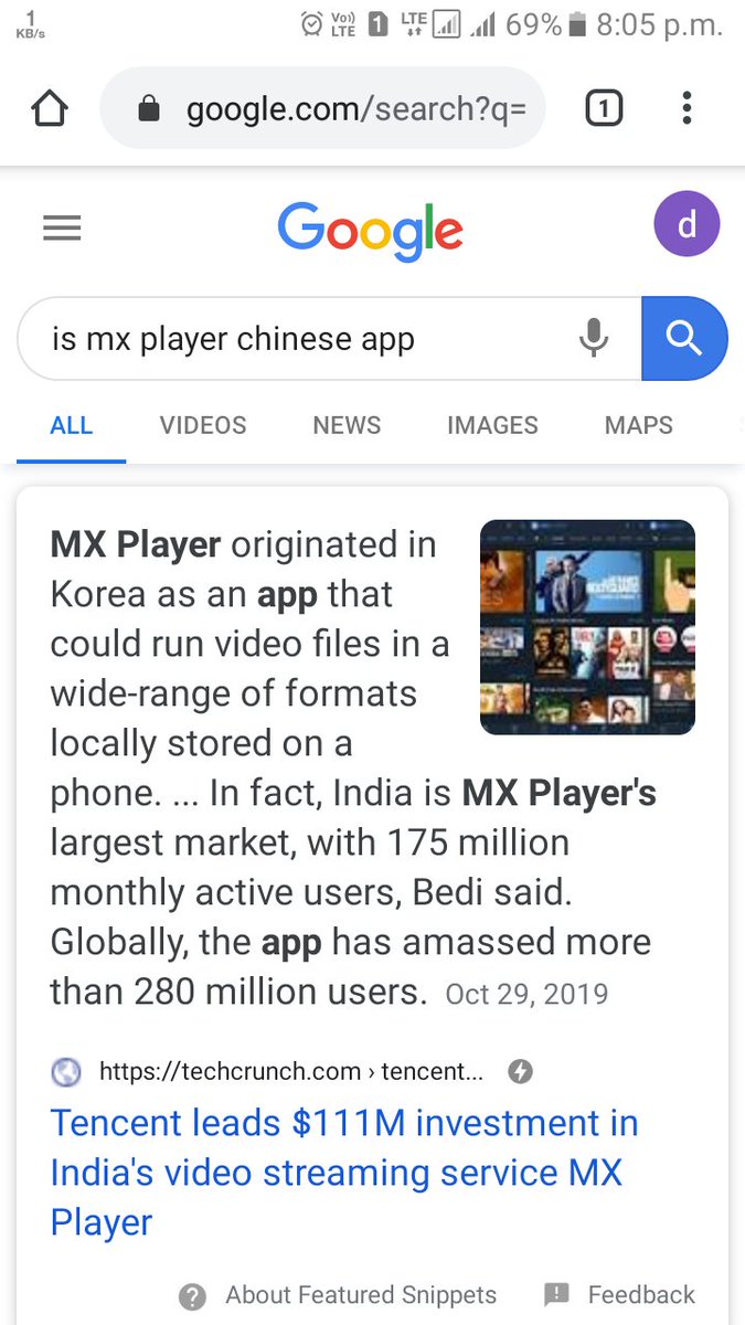 itsdhavaljain's tweet photo. Uninstall MX player from your devices, tencent(chinese company) has $111 million invenstment in it! Find alternative like vlc player. Thank you.
#JunkOneChina
#BoycottChineseProducts 
#BoycottChina 
#CKMKB #CKMKB_Forever https://t.co/4YMYeCVVZl