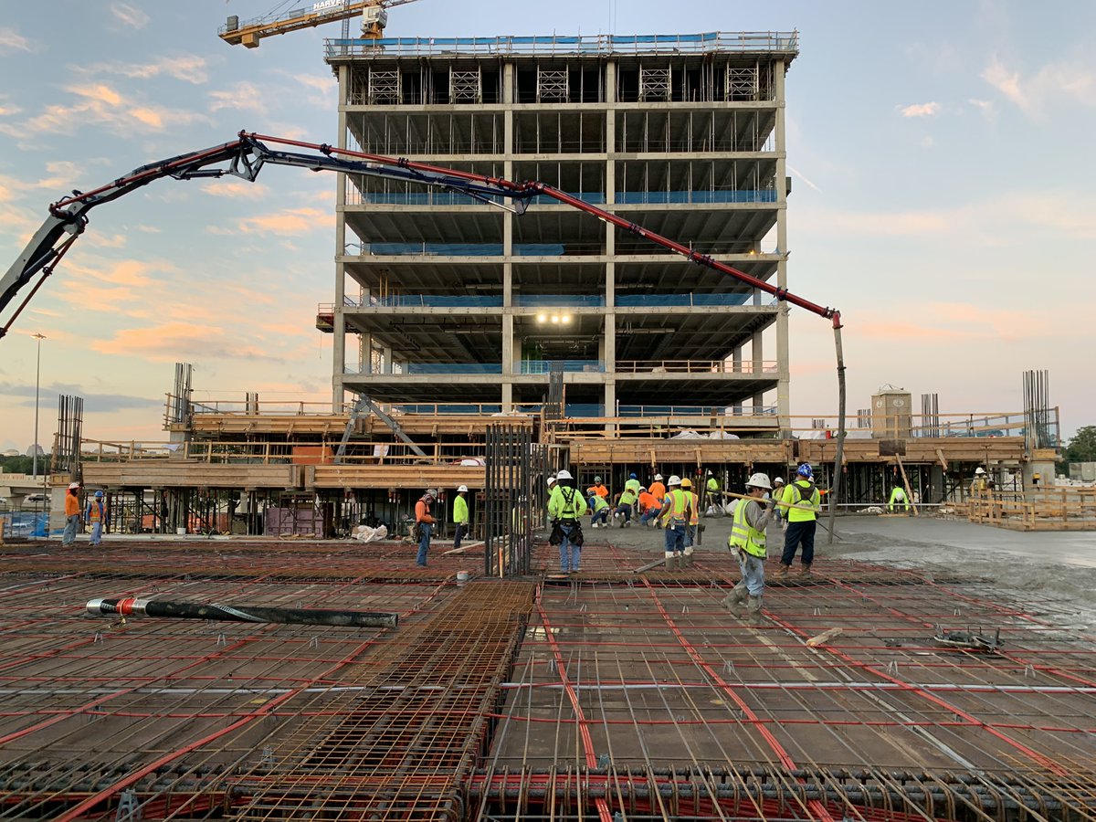 Sensytec's tweet photo. Installing #SensyRoc wireless concrete sensors in a 7 story cast in place concrete parking garage! #Sensytec #SensyRoc #sensors #iottechnology #concreteconstruction #concretegarageparking #smartcement #smartconcrete #CivilEngineering https://t.co/jmVKNRjyAz