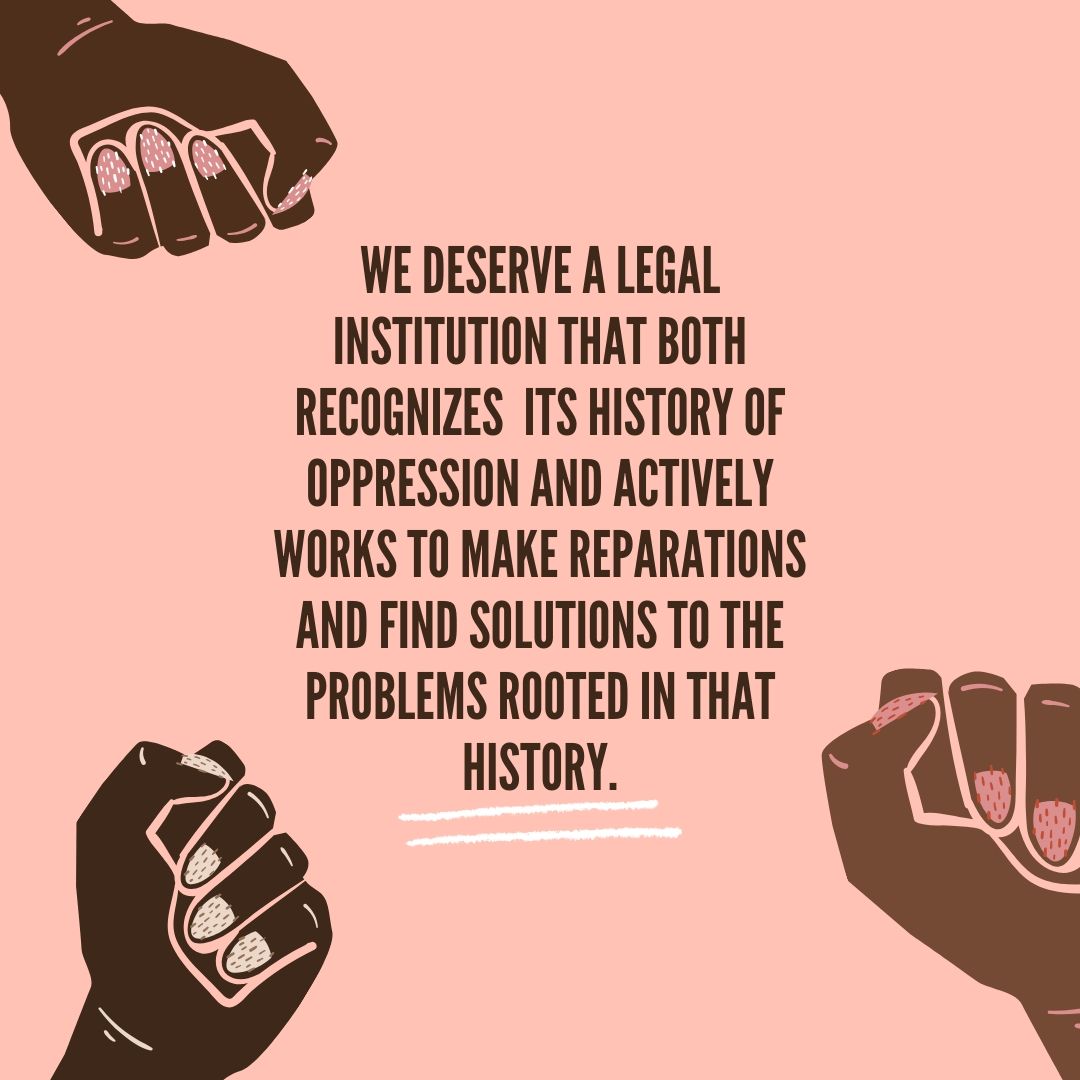 BLSAOsgoode's tweet photo. We need Osgoode to be anti-racist and anti-oppressive. We demand Osgoode leverage its privilege in a meaningful way to affirm the inherent value of Black life not only in interactions with police but in all aspects of life. https://t.co/oaFKQ9Papi