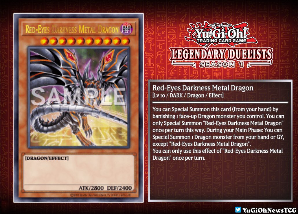 : 1 Konami officially revealed the new Red-Eyes Darkness Metal Dragon (art and text change) it will be included in the upcoming set : 02/07/2020 Source: #YuGiOh official site : 1 Konami officially revealed the new Red-Eyes Darkness Metal Dragon (art and text change) it will be included in the upcoming set : 02/07/2020 Source: #YuGiOh official site