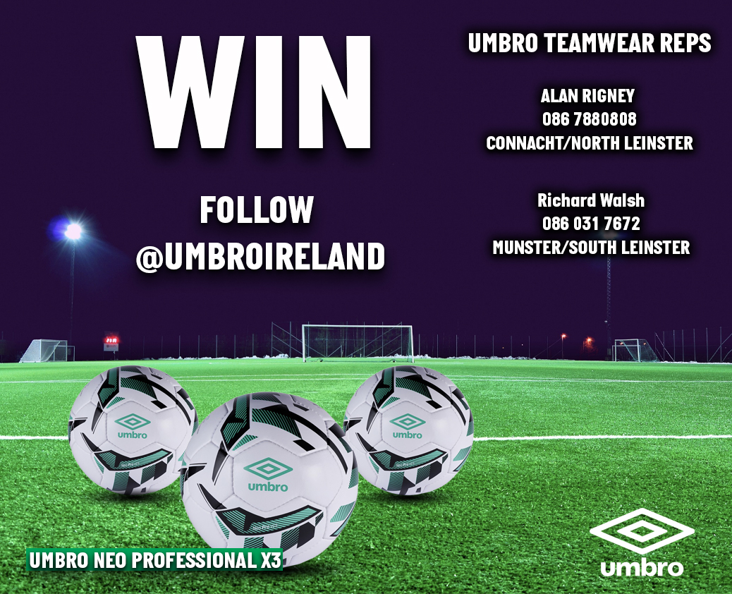 FAICoachDev's tweet photo. 🛎COMPETITION!!!

To be in with a chance to win this week’s giveaway make sure to FOLLOW @umbroireland and RETWEET this post!

#Umbro | #CoachEducation https://t.co/LcHIWAPq2r