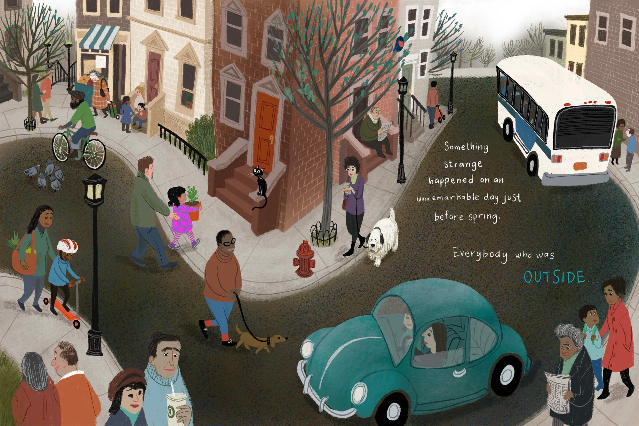 Eric Carle Museum on Twitter: "ART in PLACE: Social Distancing in the Studio Online Exhibition: https://t.co/LyPS6GqIN5 LeUyen Pham, Outside, May 2020. Image courtesy of the artist. © LeUyen Pham. LeUyen Pham, Inside,