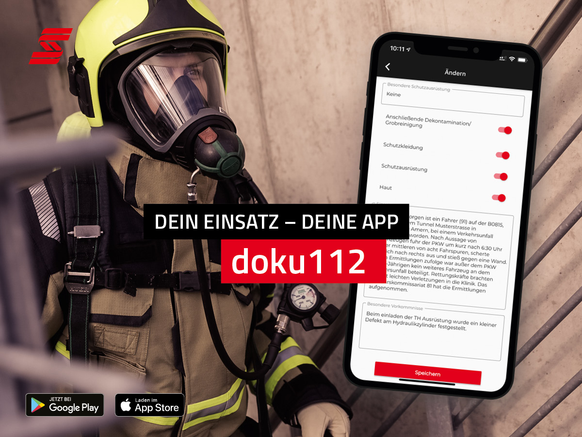 🔥Brandneu🔥

Unsere doku112 App ist jetzt endlich zum Download für iOS und Android verfügbar! Legt euer individuelles Profil an und dokumentiert eure Brand- und Rettungseinsätze jetzt bequem per App! 👉🏻Hier geht’s zum Download: s-gard.de/service/app/
