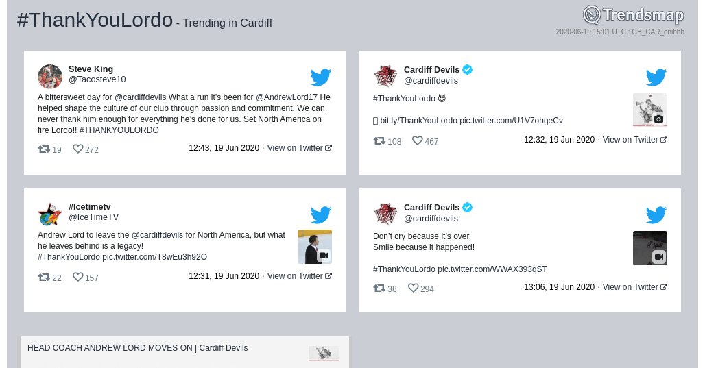 #thankyoulordo is now trending in #Cardiff

trendsmap.com/r/GB_CAR_enihhb