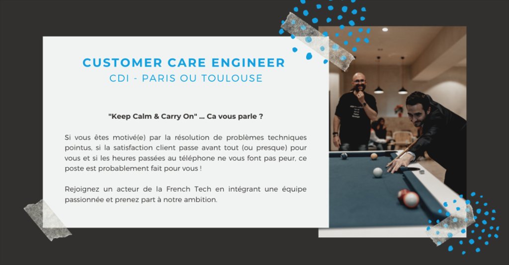 CentreonFR's tweet photo. "Je n'aurai pas pu résoudre le problème sans vous" - Un client satisfait. Si vous aussi vous souhaitez contribuer à la satisfaction client et résoudre des problèmes pointus, jetez un œil à cette offre: https://t.co/hLhDlRFApw #JobsAtCentreon https://t.co/JVeyR8yanS