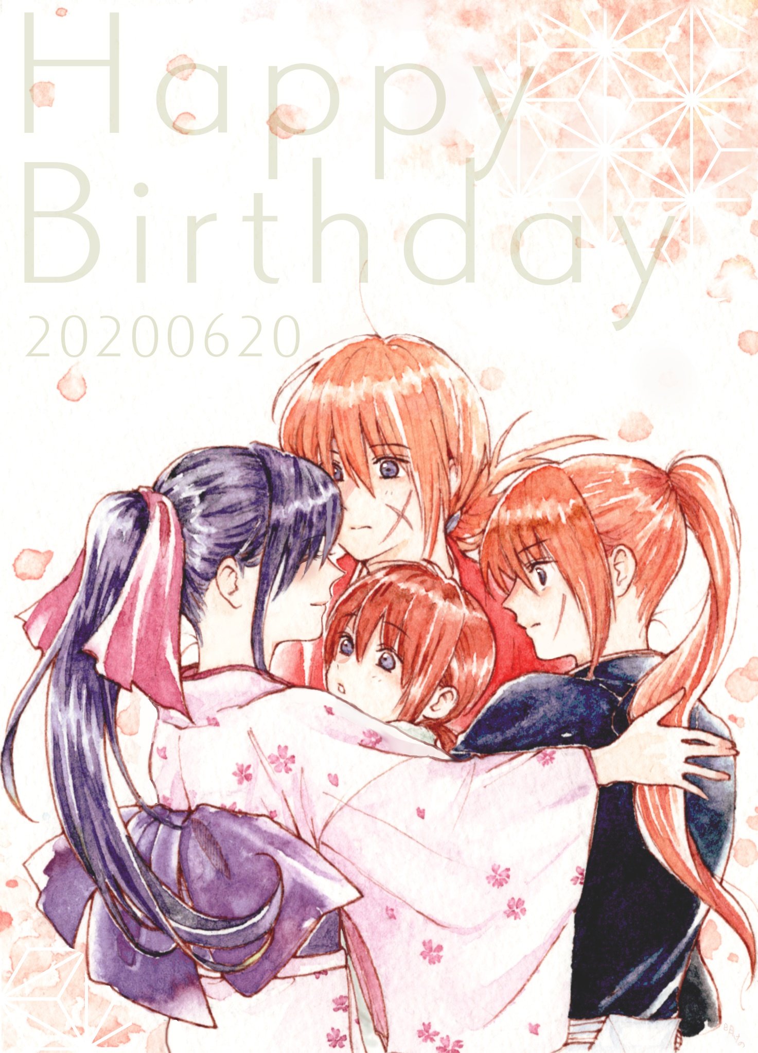 明けの 薫殿が剣心を抱きしめると剣心の中の抜刀斎も心太も一緒に抱きしめられてるんだなぁと 剣心171歳おめでとう 緋村剣心誕生祭 T Co Eyi0wsmnxw Twitter