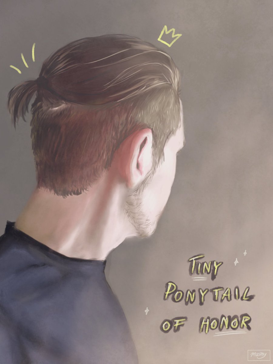 _Moomy_'s tweet photo. #tinyponytailrights @Dominic__Noble (it's kinda rough don't judge me) https://t.co/j5fMEEi38z
