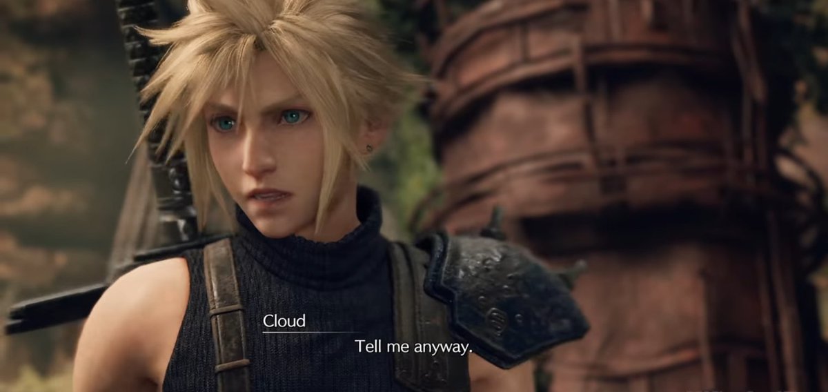 The Language of Flowers Scene. Is just full of hardcore Clerith stuffThis scene shows how much curious Cloud is to know more about Aerith. This is huge for Cloud to be interested in a person he just met.   #Clerith