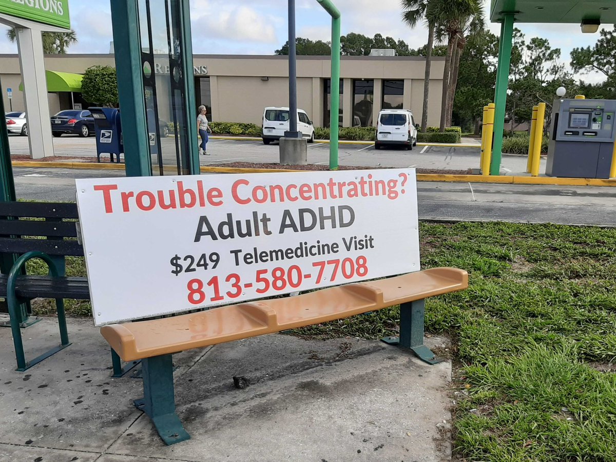 COASigns's tweet photo. Many companies have modified their business practices to keep you safe during Covid-19. @PadgettMedical wants to let their patients know that they are now offering Telemedicine appointments and are doing so on 14 benches throughout #Tampa and #HillsboroughCounty #FL #BenchSigns https://t.co/hRGCxRJQAI