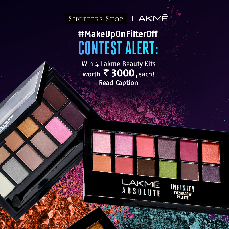 shoppersstop's tweet photo. Few lucky ones will be featured on our stories on 21st June, and 4 winners will win a @ILoveLakme Kit.

That’s not all! Stock up on your favourite makeup with us this weekend from @ILoveLakme at Up To 40% OFF*

#SkipTheFilterMode #LakmeIndia #MakeUpContest #ShoppersStopBeauty https://t.co/F7kSoYBGjB