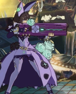 Going to start painting Elphelt's shotgun from #guiltygear today on stream! 11am MST! m.twitch.tv/titanprops