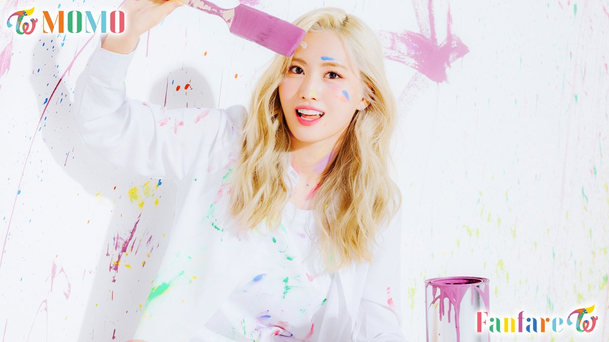 JYPETWICE #Fanfare Digital Cards Momo 📸 #TWICE #트와이스 @JYPETWICE