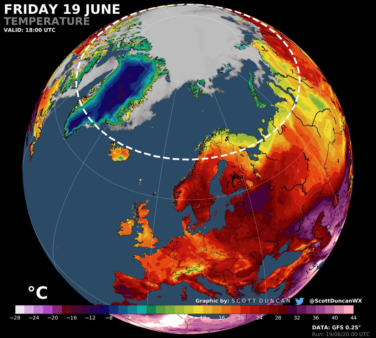 And let's not forget about Scandinavia. Currently we have temperatures widespread high 20s Celsius and in places breaking + 30 °C. This is hotter than large parts of Southern Europe right now.