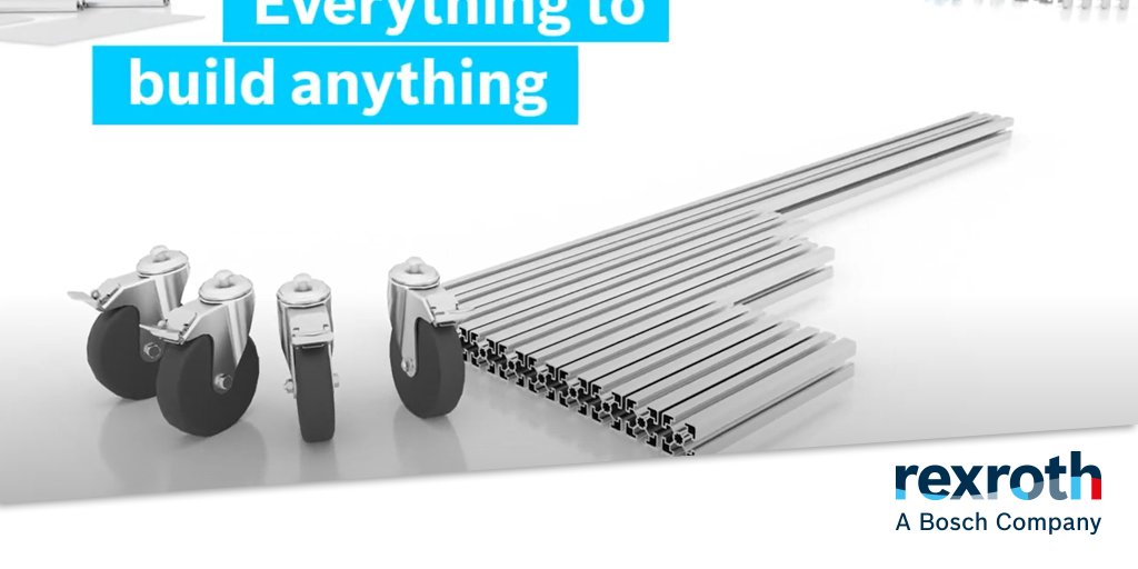 BoschRexrothUS's tweet photo. Check out our latest MGE video on #Rexroth's Basic Build Cart! #EverythingToBuildAnything https://t.co/LgWL77i0BS https://t.co/n2w9Qep0pp