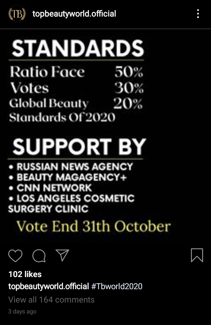 DefenderStella's tweet photo. Hi everyone, let's vote @MissMarisRacal po sa topbeautyworld sa IG, she's one of the two filipina nominee (liza) sa 100 most beautiful women of 2020 https://t.co/jwLBW5YOSt