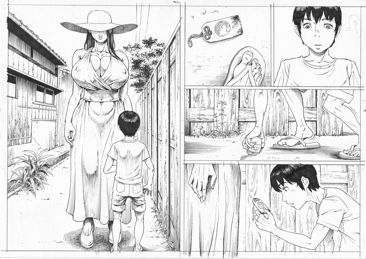 ペン入れする分いつもより時間がかかるかと思いきや、あまり変わらないし紙にインクで線を引くのはやはり気持ちがいい。 