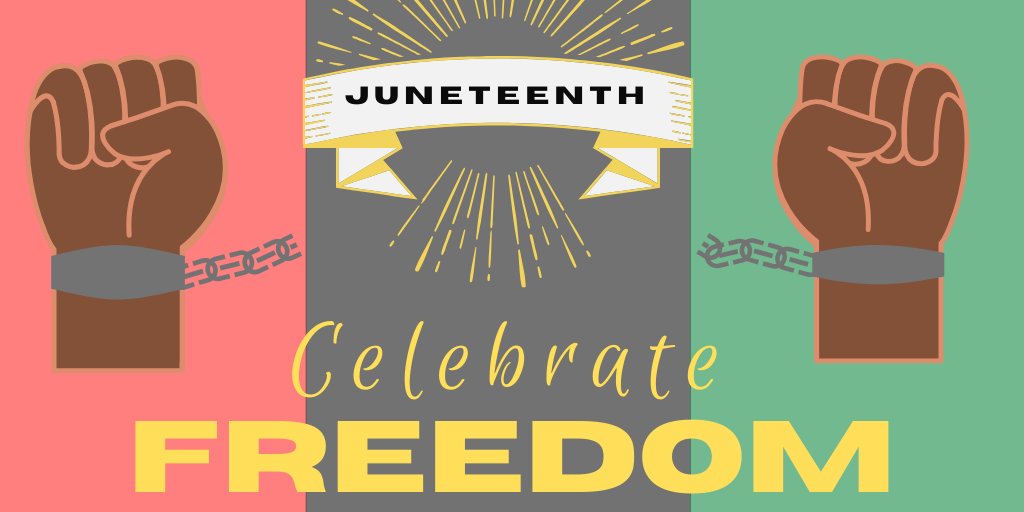 We wish everyone a happy, healthy Juneteenth! Celebrating freedom for all! #JuneteenthDay