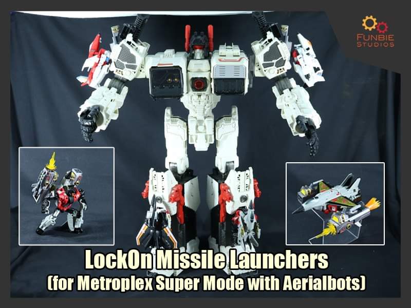 FunbieStudios's tweet photo. Here come the LockOn Missile Launcher Set!
As a homage to the G1 "Super Strong Metroplex" mode, this set allows the four #Aerialbot #limbbots to be connected onto a Generations Metroplex!
#3dprint files launched on #Patreon now! 😁
.
.
.
#transformers #super #mode #metroplex https://t.co/BQYwXkGjuU
