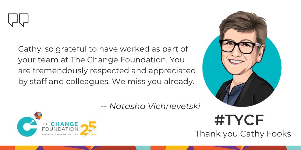 NatashaVich's tweet photo. Thank you @Cathy_Fooks: we will miss you. Wishing you the best as you start your new role! #TYCF https://t.co/ZlsNzrL1GR