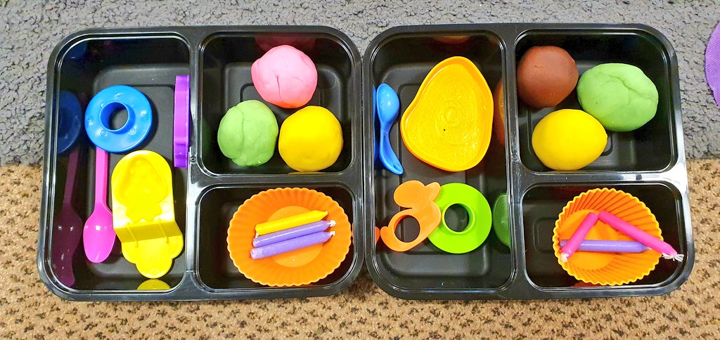 firsprimarysale's tweet image. #RecKP Our &apos;Play Doh To Go&apos; boxes are ready. The children picked everything inside. We will change them each week and put in different enhancements depending on the children&apos;s interests. #playdoh #funinabox #youchoose #wwhatwillyoumake