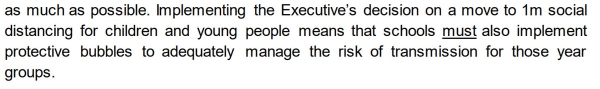 6/ Again, this seems to suggest that for Y11-Y14, with no protective bubbles in place, then the 1m rule does not apply? Does that mean it's 2m?