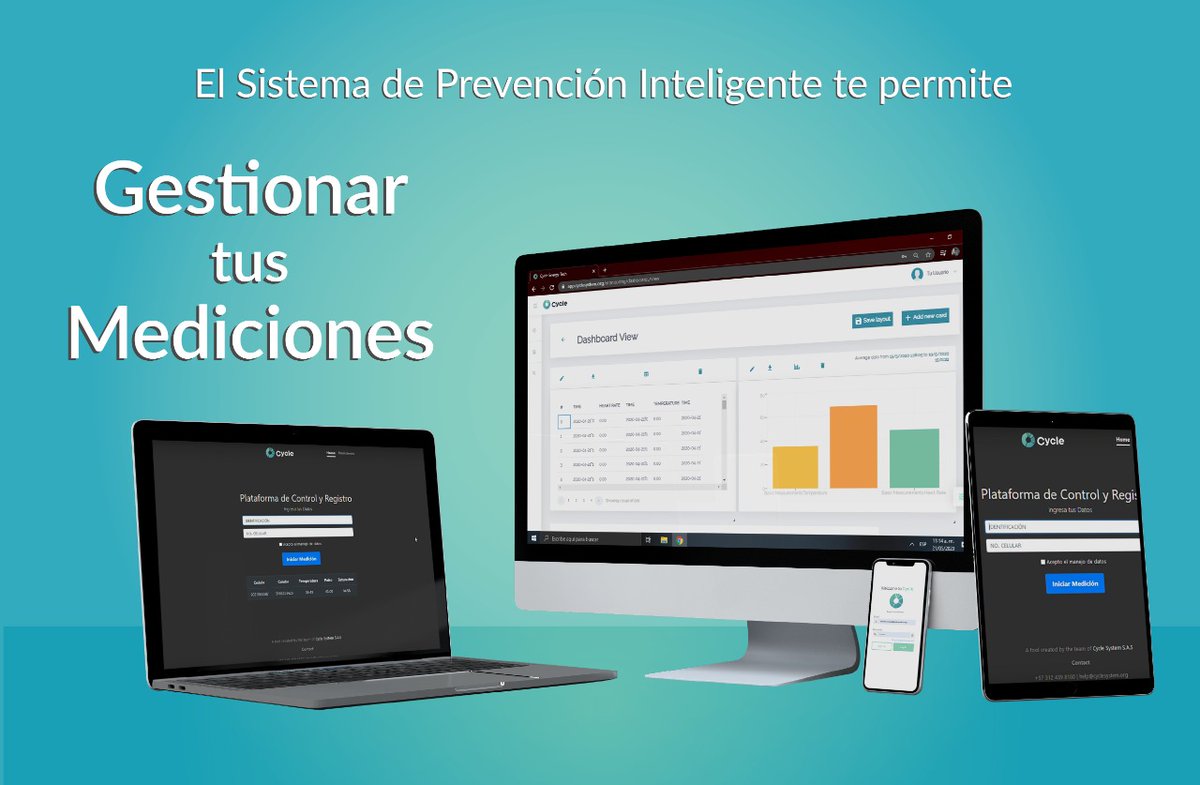 system_cycle's tweet image. #DiaSinIVA todos los días! Nuestro termómetros digitales inteligentes con plataforma de monitoreo en tiempo real, están exentos de IVA, hasta nuevo aviso, por ser elementos de primera necesidad para hacer frente al #Covid_19