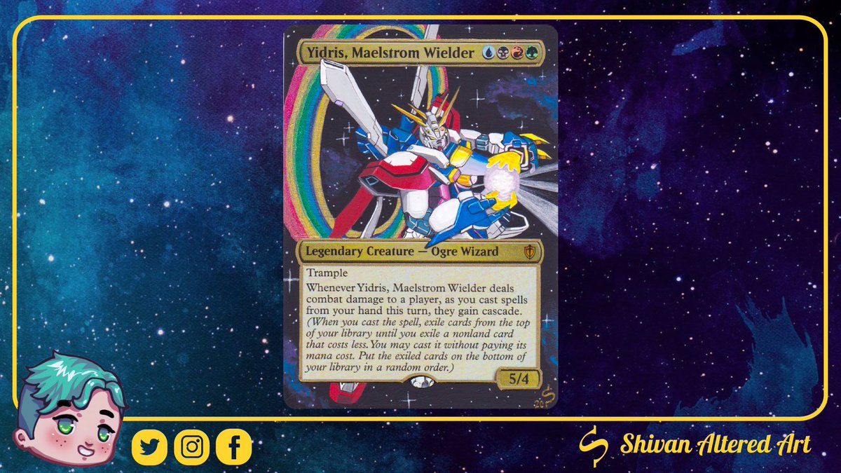 GUNDAM GOD IN SPACEEEE‼️‼️💥🌈☄️ (rainbowalert 🌝)

#mtg #mtgart #mtgalter #mtgartist #gundam #magic #commander #EDH