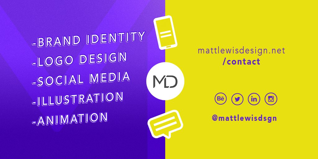 mattlewisdsgn's tweet photo. Do you require a #LogoDesign for your new business venture or a revision of an existing one? Please get in touch! 📩 https://t.co/xmfmPt2WqV