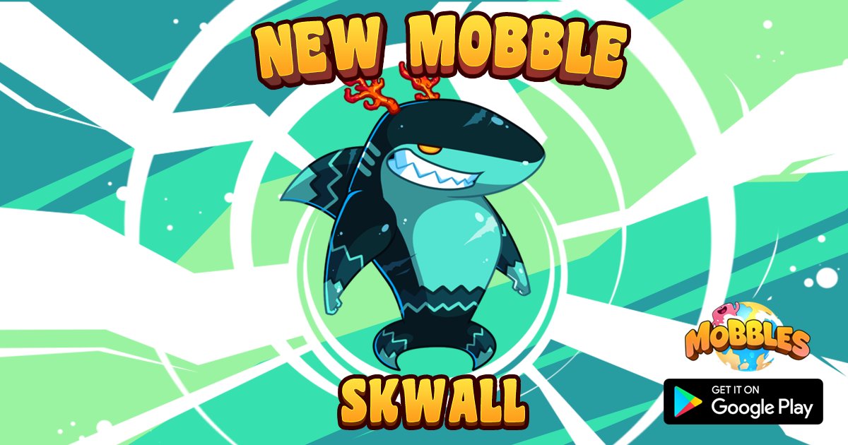 mobblesapp's tweet photo. NEW MOBBLE : SKWALL 🦈 
Winner of our writing contest, Skwall the proud shark warrior is now catchable everywhere, so get your radars ready ! Have a good weekend and happy hunting! https://t.co/qqh8VyaMAd