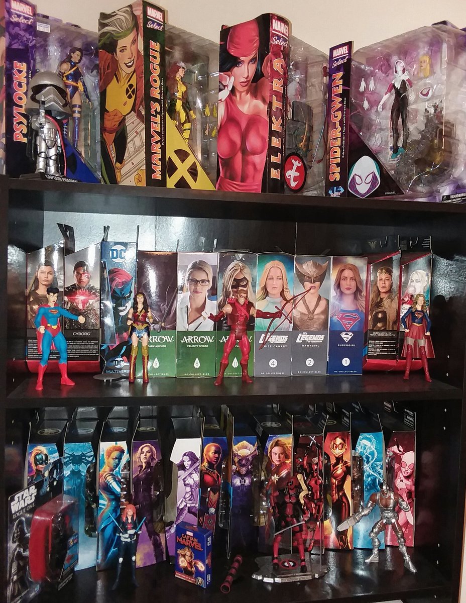 CareyJohnson919's tweet image. So, I was wondering: am I like the only person who makes a point to collect more female #actionfigures than men, or nah?!?
#NotStrange