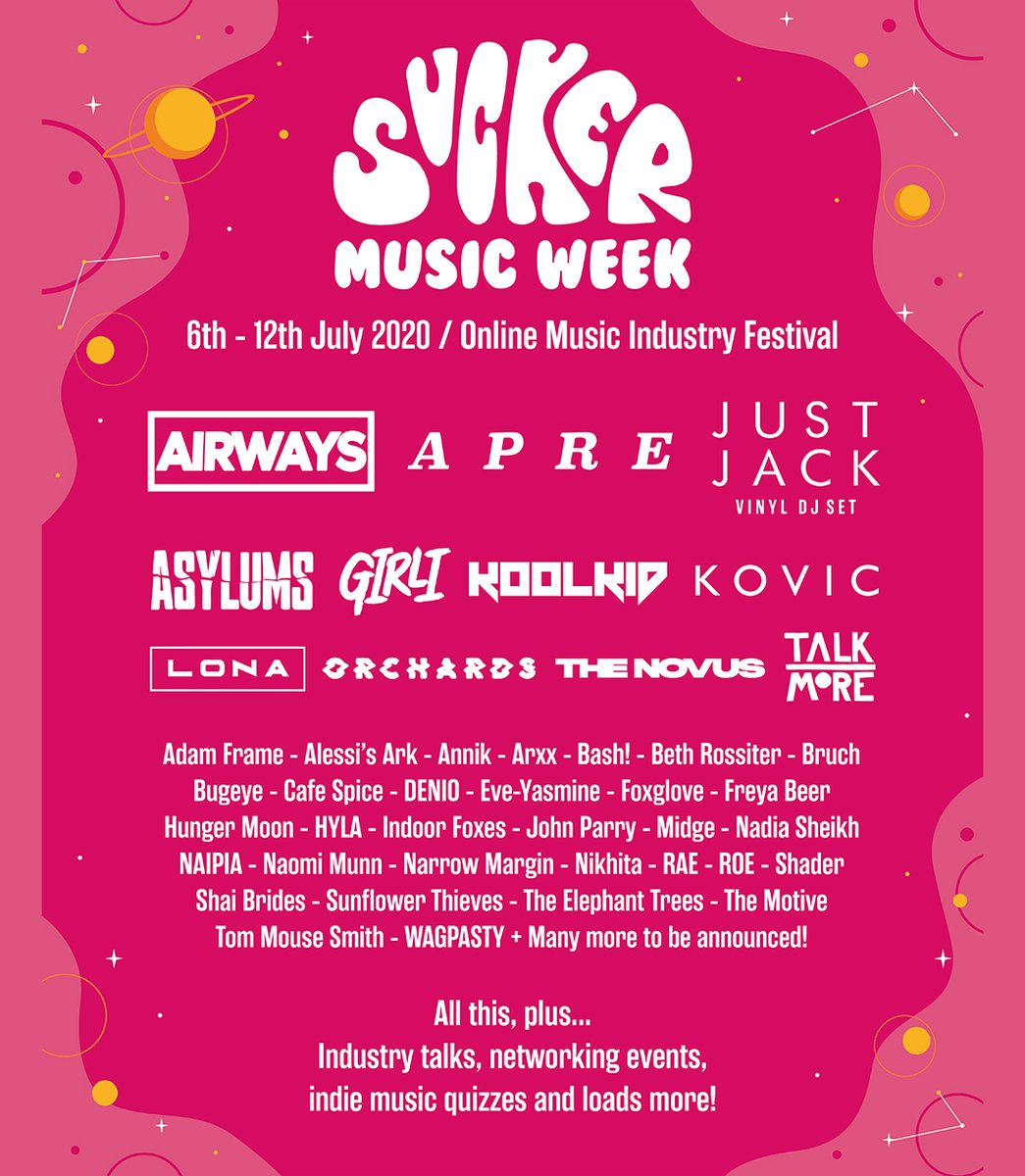 Incredibly gassed to announce that I’ll be playing @suckerofficial_'s Music Week on 9 July at 4pm! 

You'll be able to find the live stream on their FB Page: facebook.com/sxckerofficial/ 👈🌻