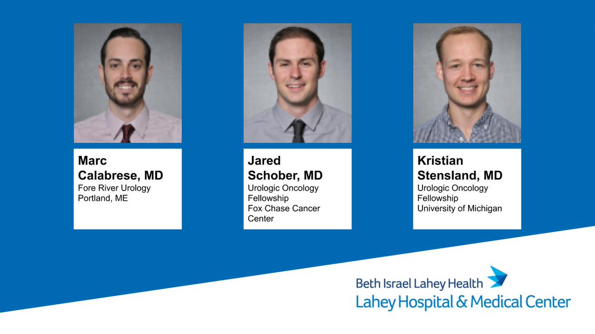Lahey Urology (@laheyuro) on Twitter photo Congratulations to our graduating <a href="/LaheyUro/">Lahey Urology</a> chief residents, Marc Calabrese MD, <a href="/jpschober/">Jared Schober</a> and <a href="/stensy/">Kristian Stensland, MD MPH</a>! We are so proud of the urologists that you have become and look forward to your bright futures. #RisingStar #urology #GraduatingChiefs Congratulations to our graduating <a href="/LaheyUro/">Lahey Urology</a> chief residents, Marc Calabrese MD, <a href="/jpschober/">Jared Schober</a> and <a href="/stensy/">Kristian Stensland, MD MPH</a>! We are so proud of the urologists that you have become and look forward to your bright futures. #RisingStar #urology #GraduatingChiefs
