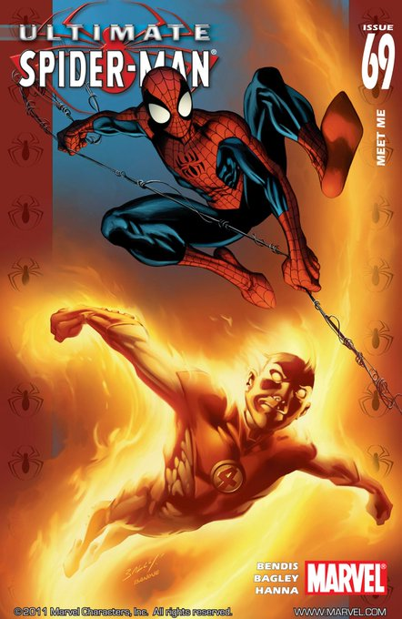 En effet ces derniers sont très bons amis, comme leurs homologues de la Terre-616. D’ailleurs Johnny Storm vivra même avec Peter Parker et Iceberg dans la seconde série Ultimate Spider-Man. (2/2)