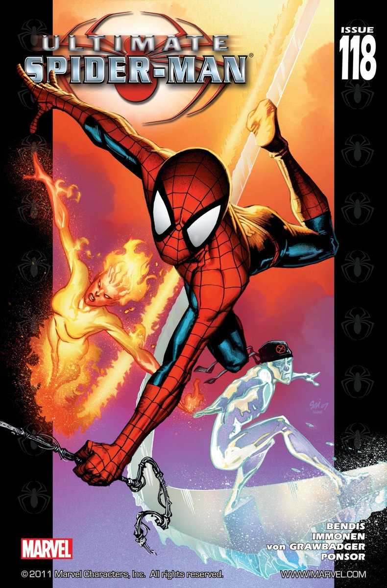 En effet ces derniers sont très bons amis, comme leurs homologues de la Terre-616. D’ailleurs Johnny Storm vivra même avec Peter Parker et Iceberg dans la seconde série Ultimate Spider-Man. (2/2)